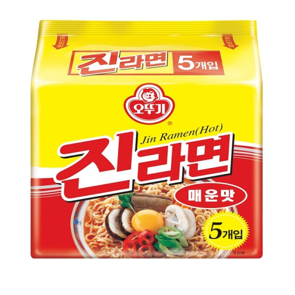 [Ottogi] Jin ramen Spicy 120g x 5p 진라면 매운맛 멀티팩