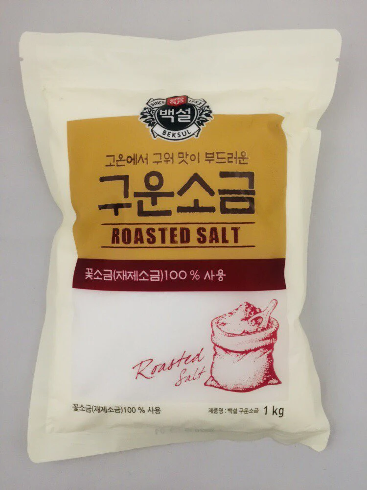 [CJ Beksul Roasted Salt / Flavored Salt 1kg 백설 구운소금 맛 소금
