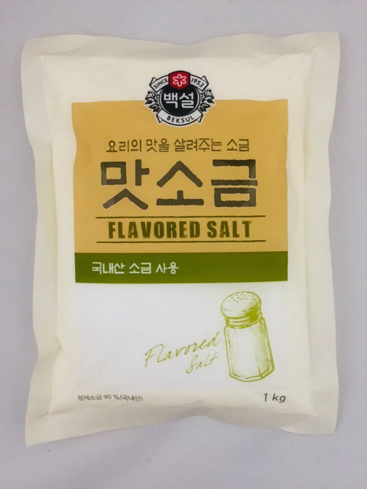 [CJ Beksul Roasted Salt / Flavored Salt 1kg 백설 구운소금 맛 소금