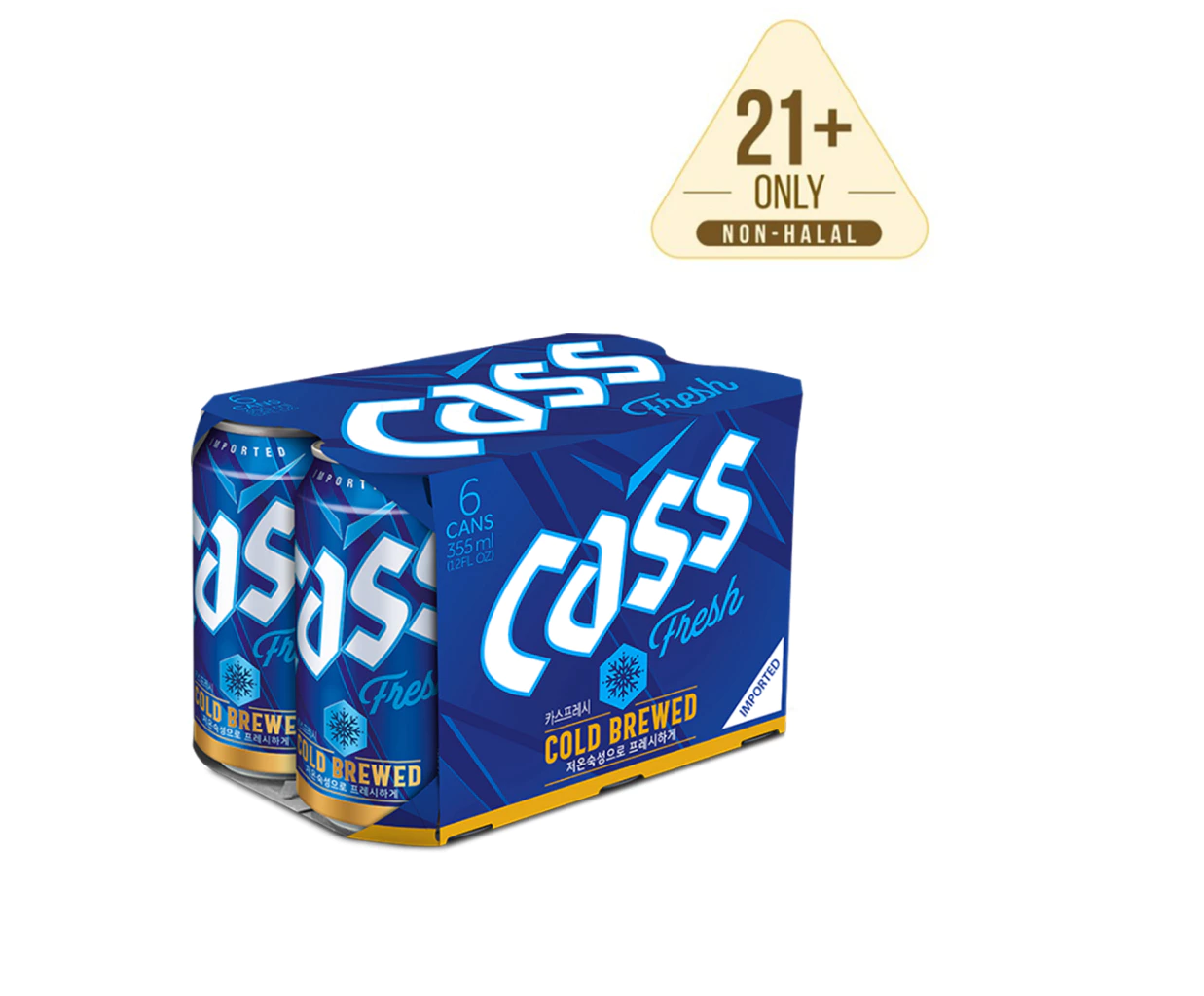 Cass Fresh Cold Brewed Beer 330ml / 640ml 4.5% 카스 맥주