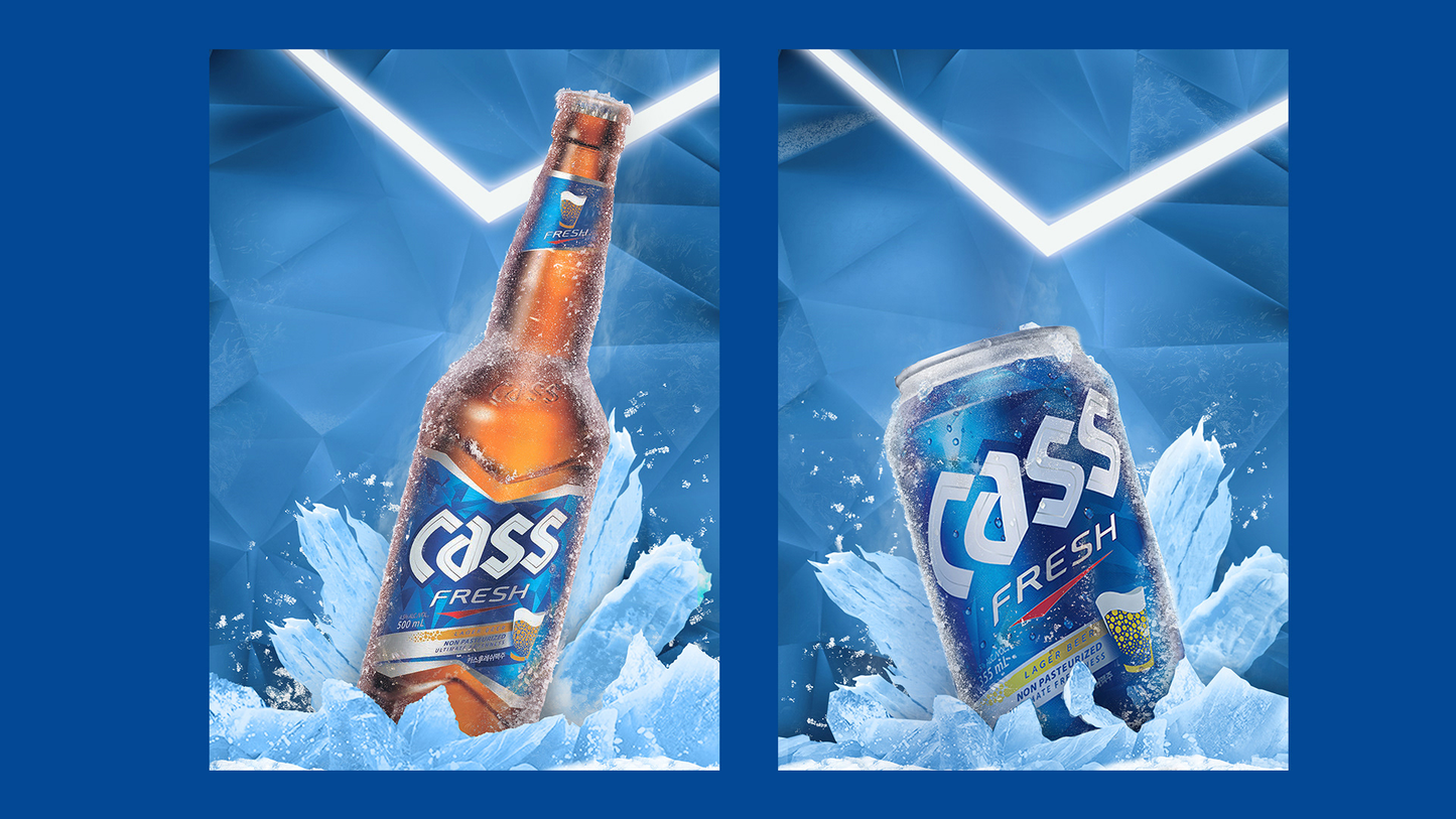 Cass Fresh Cold Brewed 330ml / 640ml 4.5% 카스비어