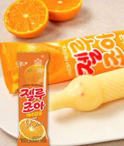 Korean Ice Bar – Pear, Jeju Orange, Chocolate, Soda 한국 인기 아이스바 4종 (배, 제주감귤, 초코, 소다)