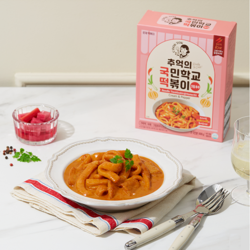 Newtro Cook-Tok Tteokbokki Rice Cake 추억의 국민학교 떡볶이 뉴트로