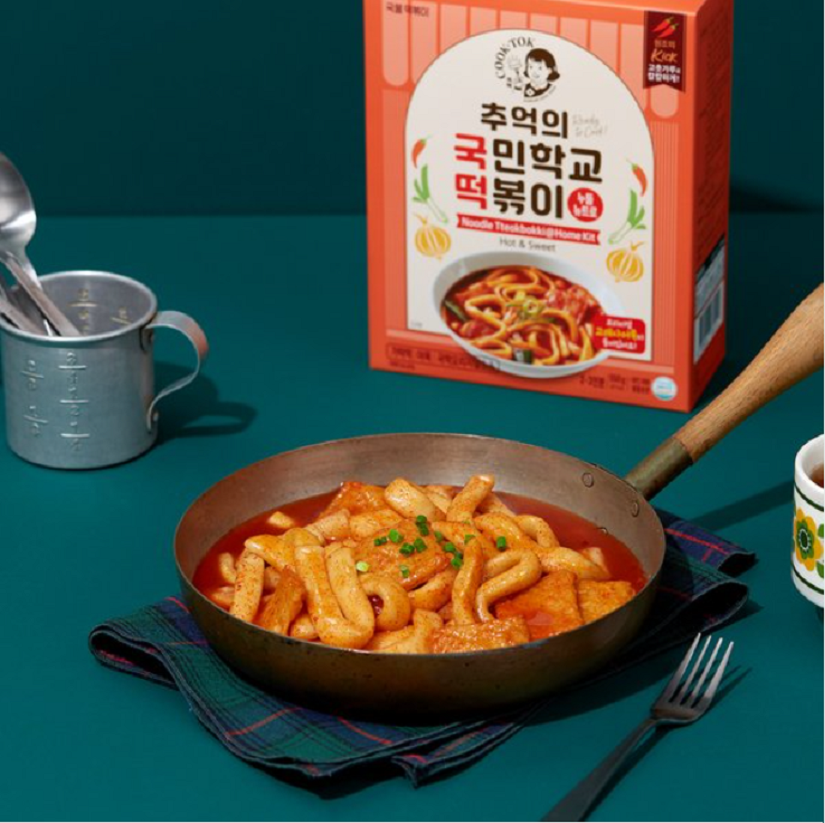 Newtro Cook-Tok Tteokbokki Rice Cake 추억의 국민학교 떡볶이 뉴트로