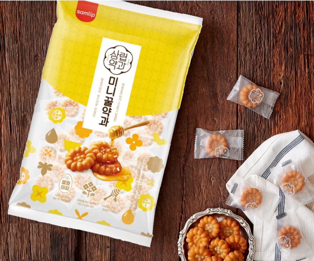 韓国meiちゃん コンパクト Samlip] Mini Honey Yakgwa Korean Traditional Snack 140g 삼립 미니