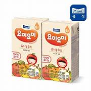 [Maeil] Organic Apple&Pear Juice 125ml x 4p/ 요미요미 유기농 사과&배 4입