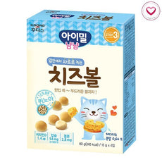 [Ildong Foodis] Yumyum Ball Cookie Cheese 60g 냠냠볼과자 치즈볼