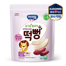 [Ildong Foodis] Imil Organic Rice Cracker Purple Sweet Potato 30g 아기밀 유기농 자색고구마 떡뻥