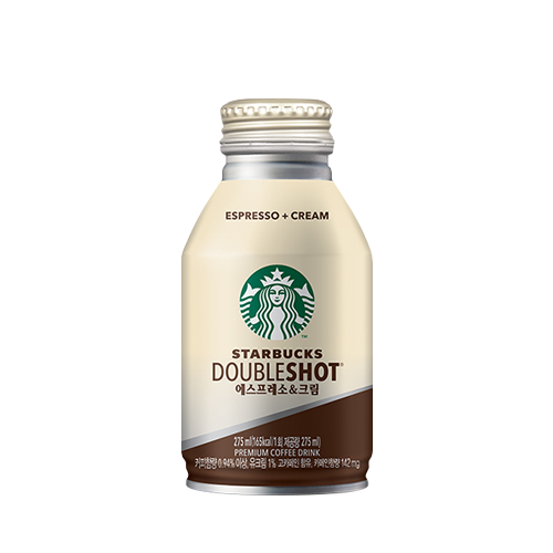 [Dongseo Starbucks] Double Shot Espresso Cream 275ml 더블샷 에스프레소 크림 (캔)