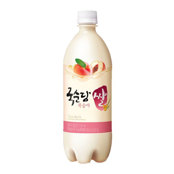 [Kooksoondang] Rice Wine Peach 3% 750ml 과일 막걸리 복숭아 3%