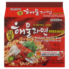 [Paldo] Seafood Noodle Soup 120g x 5p 해물라면 멀티팩
