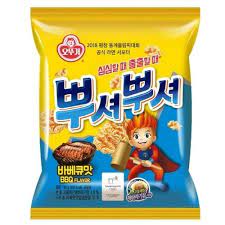 [Ottogi] Noodle Snack Bbq Flavor 90g 뿌셔뿌셔 바베큐