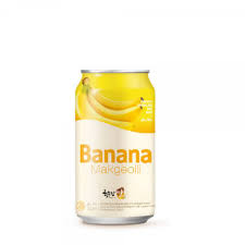 [Kooksoondang] Rice Wine Banana 350ml Can 바나나 막걸리 캔