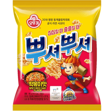 [Ottogi] Noodle Snack Ddeokboki Flavor 90g 뿌셔뿌셔 떡볶이맛