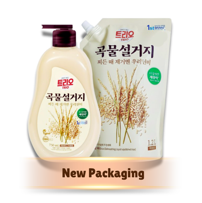[Aekyung] Natural Brown Rice Grain Dish Detergent 트리오 곡물설거지 우리현미 주방세제
