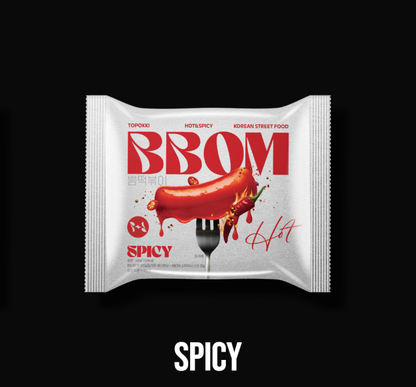 [BBOM] Korean Rice Cake Topokki 145gx4  뽐떡볶이