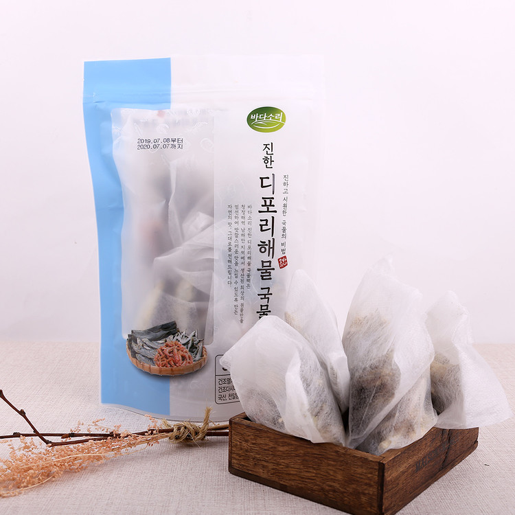 [Badasori] Premium Anchovy Seafood Broth Pack 120g (15g x 8) 디포리 해물 국물팩