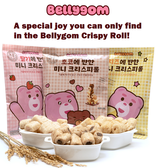 경기 Fair [Bellygom] Mini Crispy Roll (Strawberry, Chocolate, Cheese) 50g