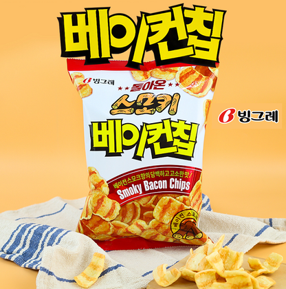 [Binggrae] Smoky Bacon Chips 70g 빙그레 스모키베이컨칩