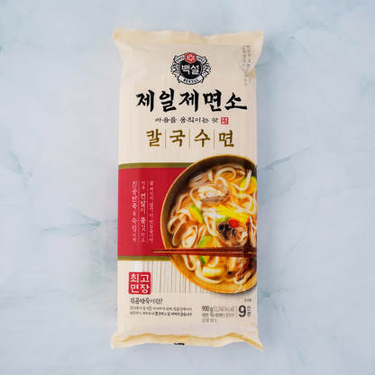 [CJ Beksul] Wheat Noodles Thick Square 900g  CJ 백설 제일제면소 칼국수면 9인분
