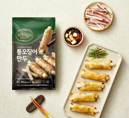 [CJ Bibigo] Frozen Whole Squid Mandu 200g 비비고 통오징어만두