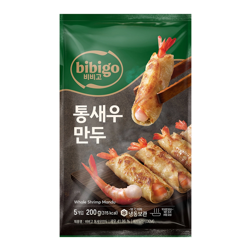 [CJ Bibigo] Whole Shrimp Mandu 200g  비비고 통새우만두