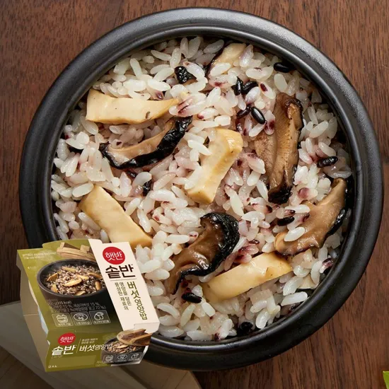 [CJ Hetbahn] Sotbahn cooked Mushroom Nutrition Rice 200g  햇반 솔반 버섯영양밥