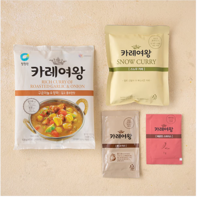 [CJW] Queen Curry (5 Types) 108g  청정원 카레여왕