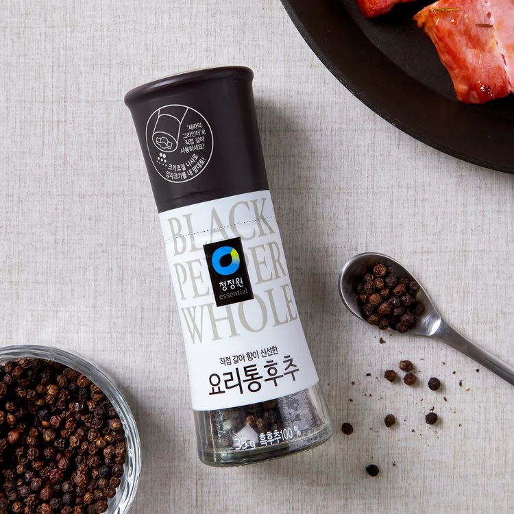 [CJW] Black Peppercorn Grinder 35g 청정원 요리통후추