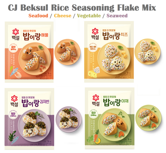 [CJ Beksul] Rice Seasoning Flake Mix 27g (4 Types) 밥이랑 시리즈 – 4종