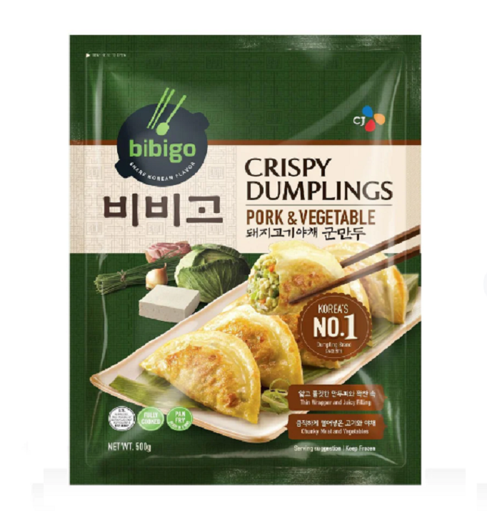 [CJ Bibigo] Crispy Dumplings Pork & Vegetable 500g  비비고 돼지고기 야채 군만두