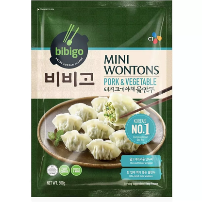[CJ Bibigo] Mini Wontons Pork and Vegetable 500g  비비고 돼지고기 야채 물만두