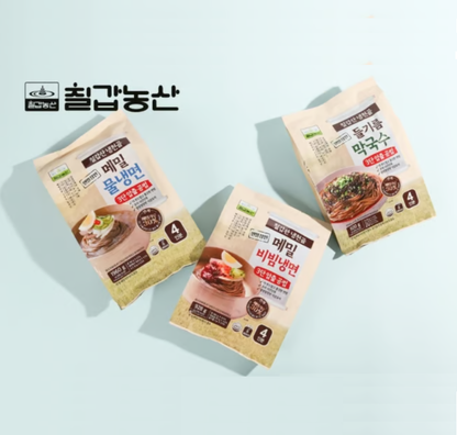 [Chilkab] Korean Buckwheat Naengmyeon  Cold Noodle  [칠갑농산] 냉천골 메밀 냉면 시리즈