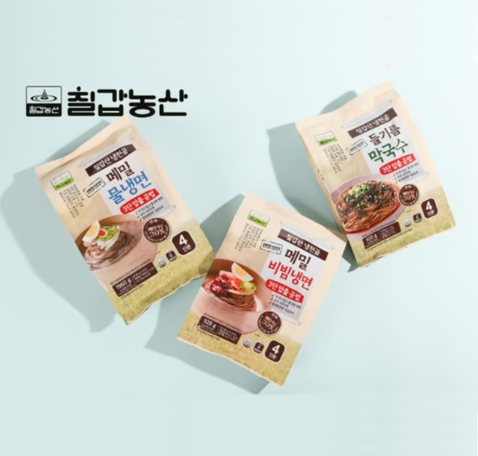 [Chilkab] Korean Buckwheat Naengmyeon  Cold Noodle  [칠갑농산] 냉천골 메밀 냉면 시리즈