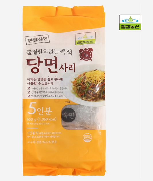 [Chilkab] Instant Glass Noodles 650g  칠갑 면발장인 즉석당면사리