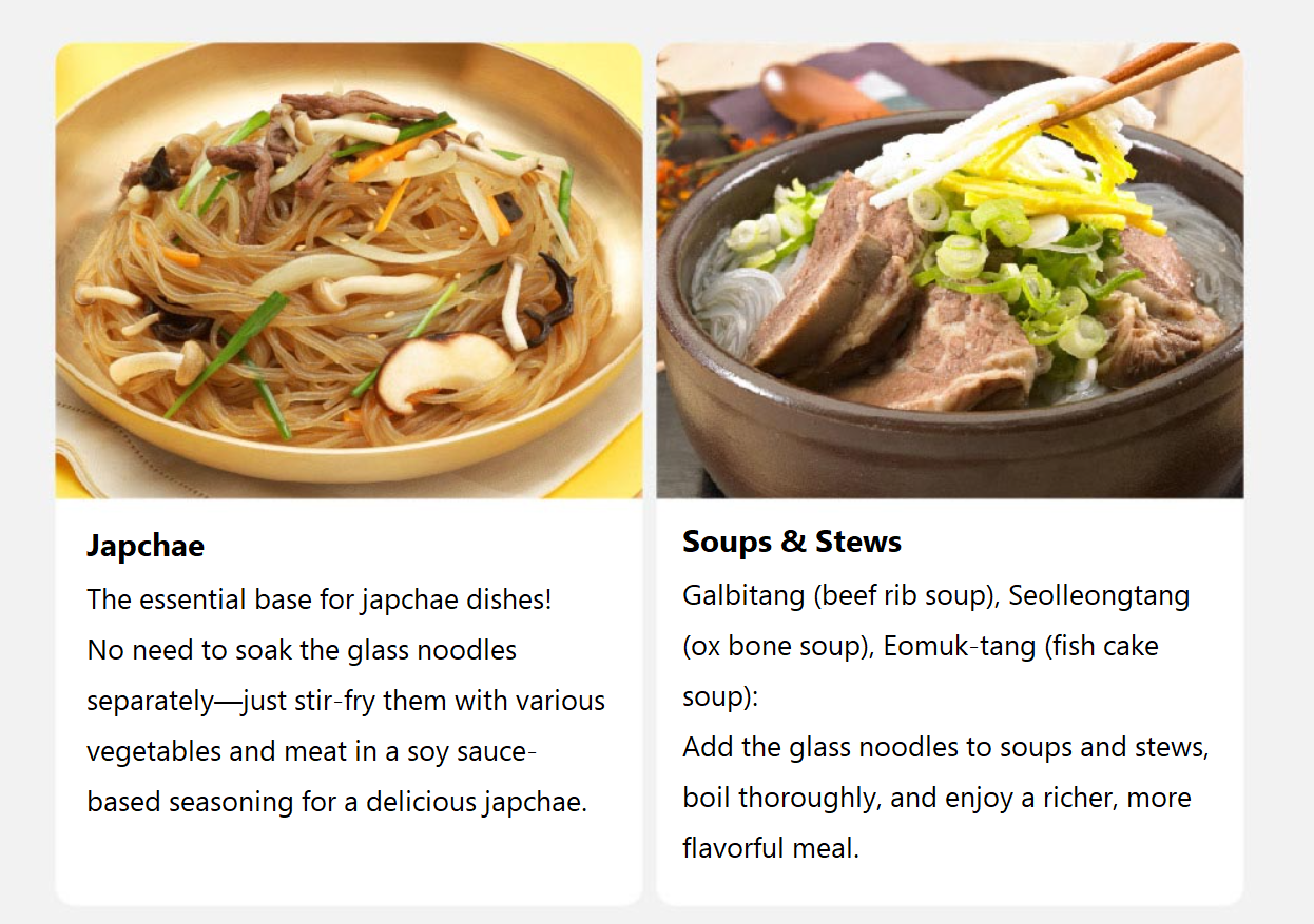 [Chilkab] Instant Glass Noodles 650g  칠갑 면발장인 즉석당면사리
