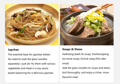 [Chilkab] Instant Glass Noodles 650g  칠갑 면발장인 즉석당면사리