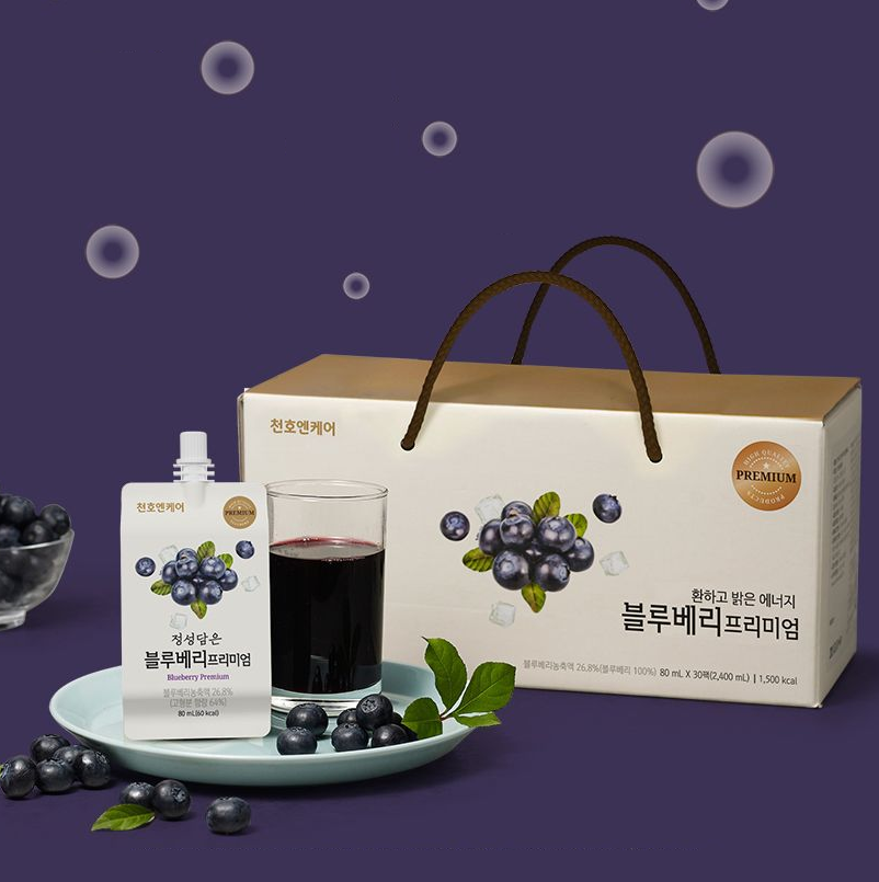 [Chunho Ncare] Premium Blueberry Juice 80mlx30P 천호엔케어 블루베리 프리미엄