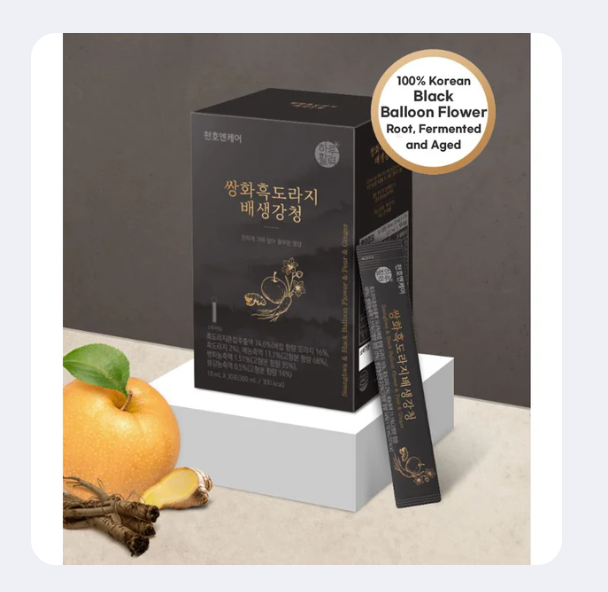 [Chunho] Ssanghwa Black Balloon Flower Pear Ginger Extract 10mlx30T 천호