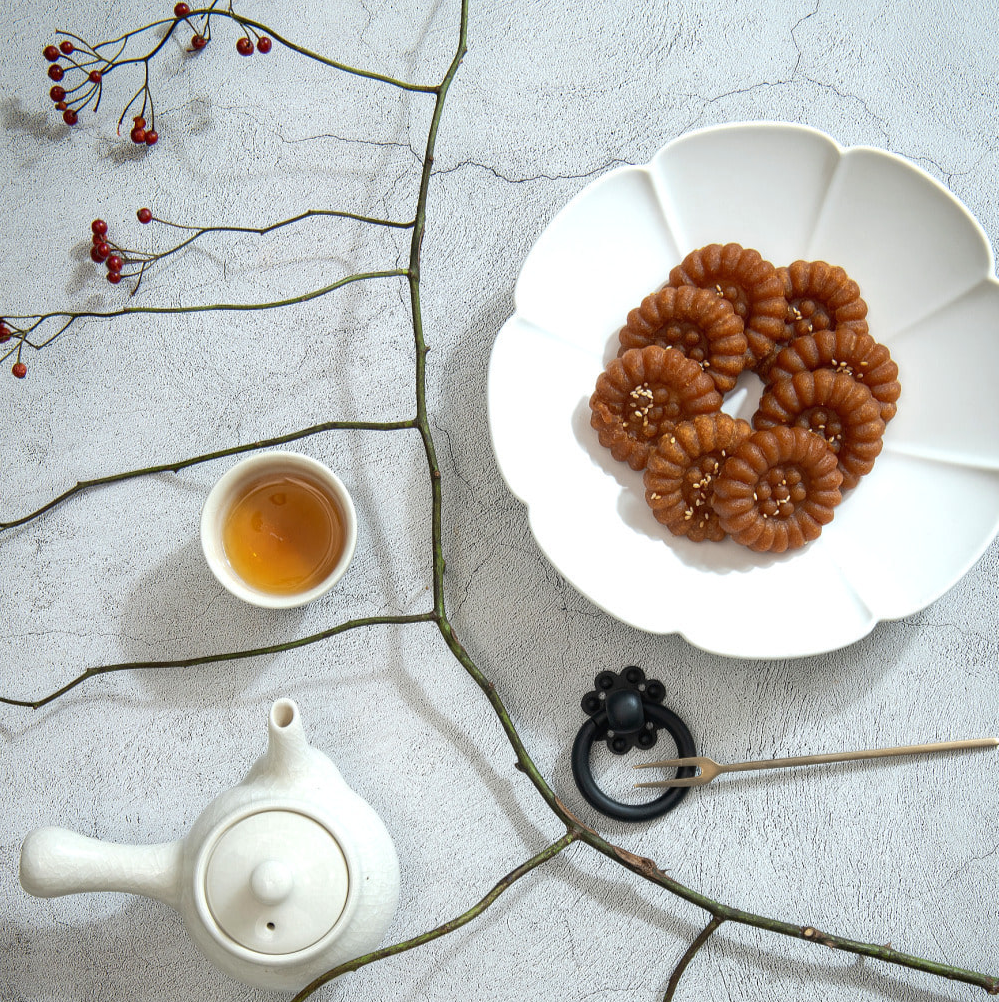 [Countrygirl] Korean Traditional Snack Hwangwa Assorted Set (6pcs) [컨트리걸] 한국 전통 간식 황과 모음 세트 (6종)