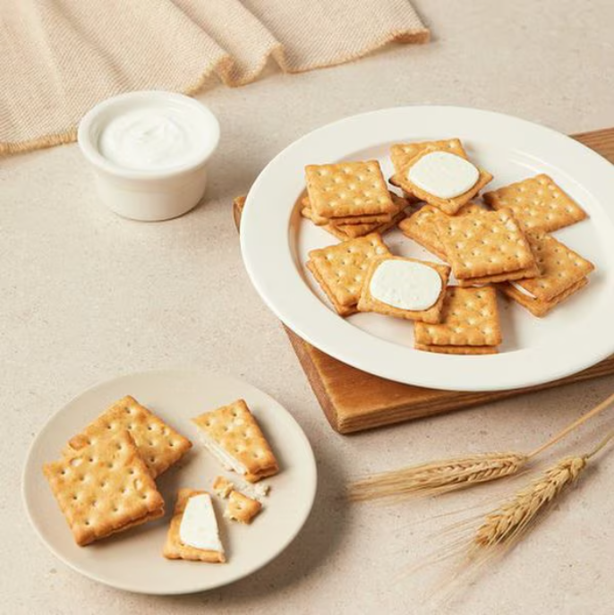 [Crown] Cham Grain Sand – Wheat Biscuits 48g  크라운 참그레인 우리밀