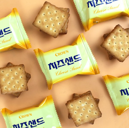 [Crown] Cheese Sand Biscuits 45g 크라운 치즈샌드 비스킷