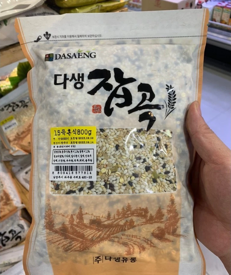 [Dasaeng] Korea 15 Mixed Grains Rice 800g 다생 15곡 혼합곡