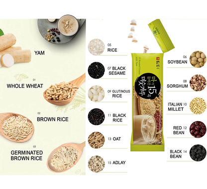[Damtuh] 15 Roasted Grains with Yam Tea Mix 20g x 12T  담터 15곡 구운감자차 믹스