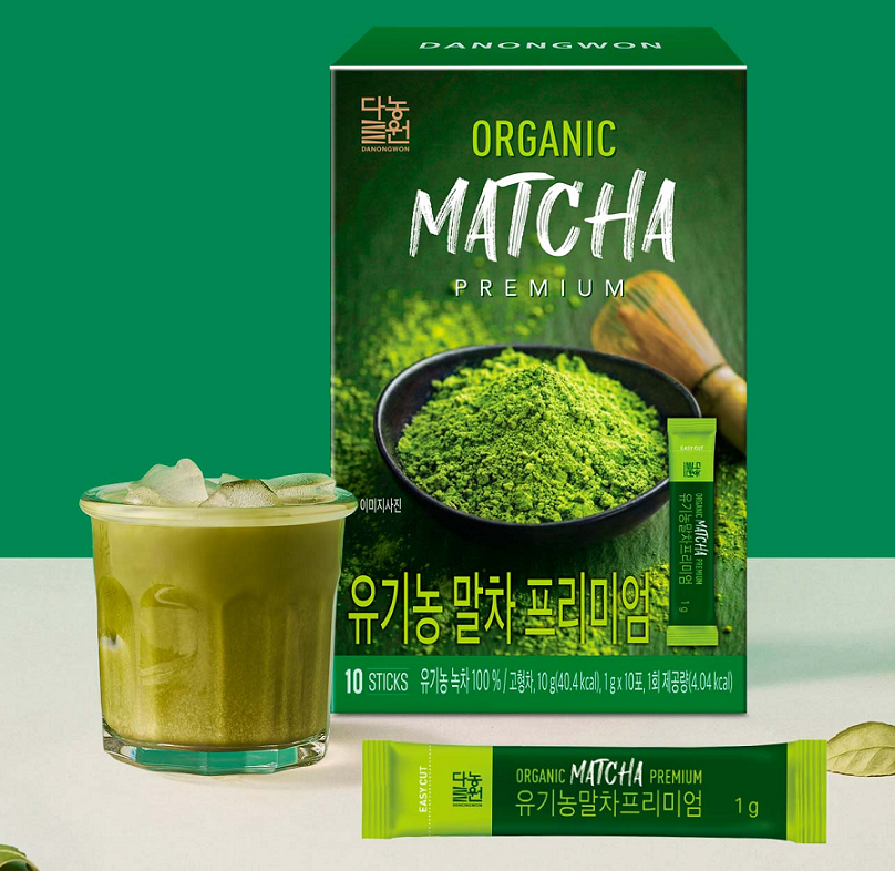 [Danongwon] Organic Matcha Premium Stick 1gx10T 다농원 유기농 말차 프리미엄 스틱 10개