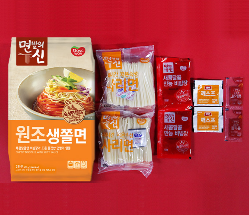 [Dongwon] Chewy & Spicy Korean Jjolmyeon 405g  동원 면발의신 원조생쫄면