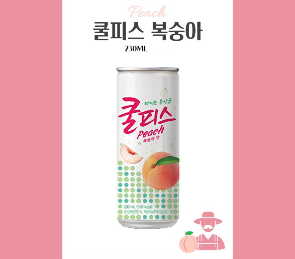 [Dongwon] Coolpis Peach / Pineapple Juice 230ml 동원 쿨피스 복숭아맛+파인애플맛