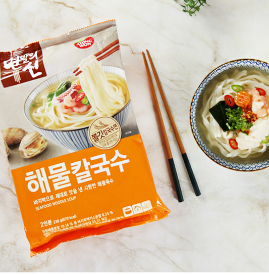 [Dongwon] Rich & Savory Seafood Kalguksu 236g  동원 면발의신 해물칼국수