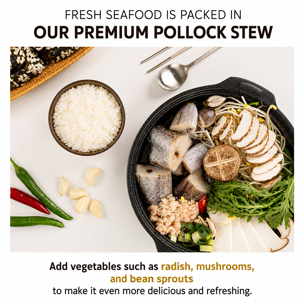 [FoodRidge] Frozen Pollock Stew (Dongtae Tang) 650g 아름푸드 강릉댁 동태탕