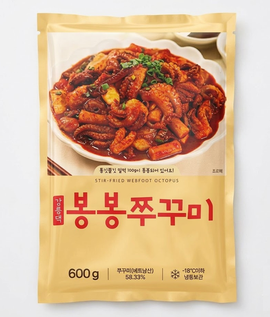[Foodrige] Stir-Fried Webfoot Octopus (Bong Bong Jjukkumi) 600g 아름푸드 강릉댁 봉봉쭈꾸미